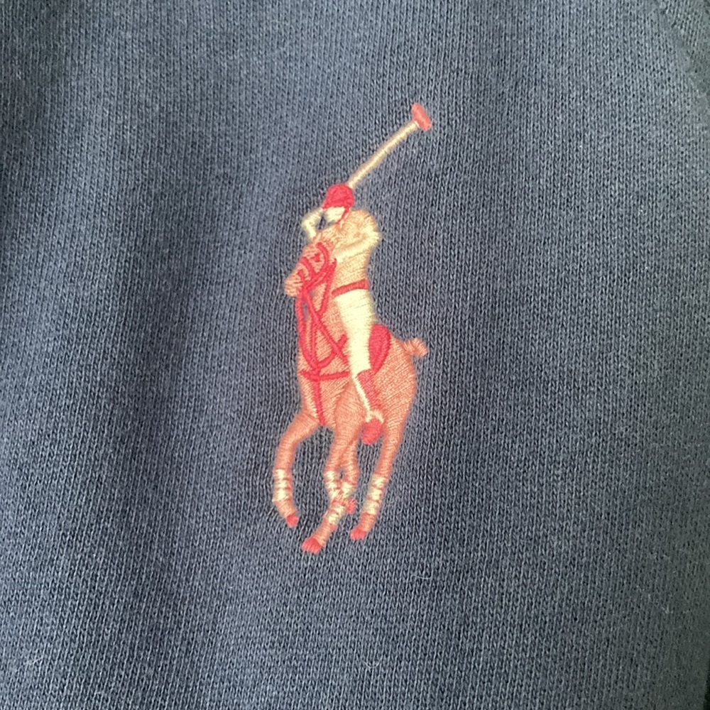 Ralph Lauren Navy and Pink Varsity Jacket - Picture 7 of 8